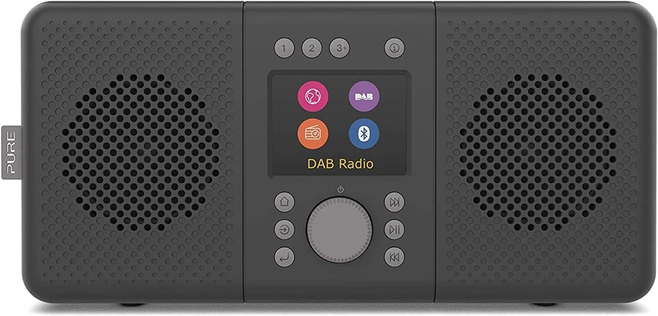 Pure Elan Connect+ Stereo Internet radio with DAB+ and Bluetooth, Charcoal Black - Image 2 of 4