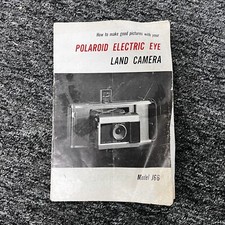 Vintage 1970  s Polaroid Electric Eye Land Camera Manual Model J66