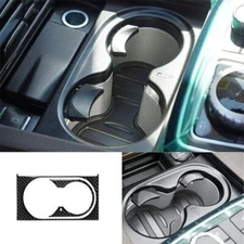 For Benz 2016-19 GLS GLE Water Cup Carbon Fiber Vinyl Central Console Cover Trim
