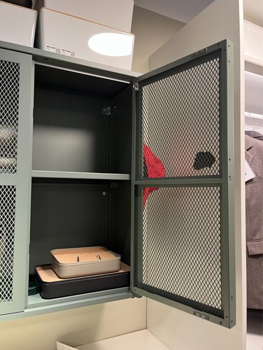 New IKEA IVAR Gray-Green Cabinet with Doors 80x83 cm (31 ½x32 ⅝ ") 505.312.52 - Picture 6 of 8