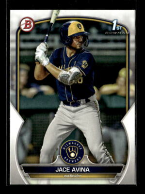 2023 Bowman Prospect Paper Jace Avina Brewers 1st #BP-150 5 Card Lot