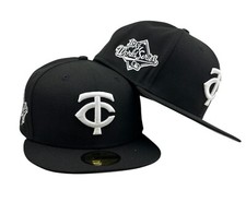 Minnesota Twins black world series New Era 59fifty Fitted cap Size 71/2
