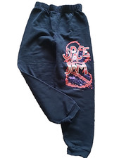 Vtg Boys 1996 SPACE JAM 6X Black Sweatpants Rare Warner Bros Joggers 90's