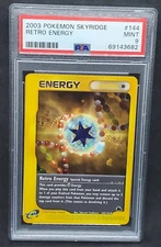 Pokemon PSA 9 MINT Retro Energy 144/144 Skyridge Non-Holo E-Reader S#3682