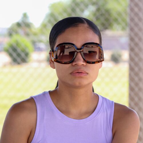Oversized Oval Sunglasses Butterfly Down Temple Women Swan Arm Sun Glasses - Picture 10 of 40