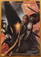 2005 Aasimar & Tiefling Guidebook to Planetouched Print Ad/Poster AD&D Promo Art