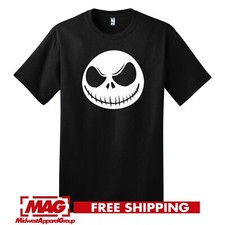 NIGHTMARE BEFORE CHRISTMAS T-SHIRT Jack Skellington Xmas Logo Tim Burton Shirt T