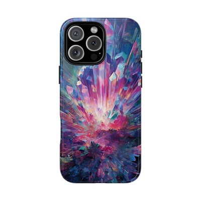 Prismatic Shards Pink Blue Phone Cover Tough Case | Lifetime Warranty