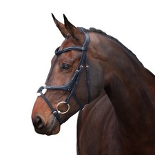 Velociti - Bridon à muserolle croisée pour chevaux LUSSO (ER2076)