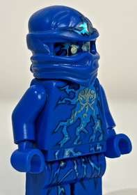 LEGO Ninjago NRG Jay Minifigure Lightning Ninja Rare (Small Arm Crack) 9570