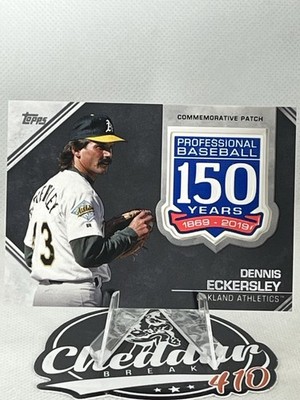 Dennis Eckersley 2019 Topps 150th Anniversary Commemorative Patch Card #AMP-DE