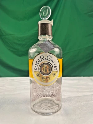 BELLE ANCIENNE BOUTEILLE ROGER & GALLET  eau d'orange  H25 diamètre 7,,5 cm envi - Photo 1/4