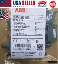 10pcs ABB push button switch lampholder MLBL-01R 24VAC/DC US Free TAX