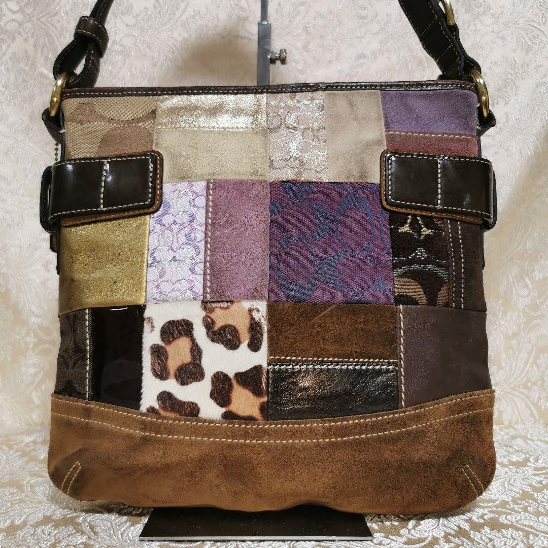 バッグ COACH Patchwork Shoulder Bag Limited Edi COACH Patchwork Shoulder Bag Limited Edi