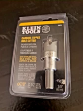 KLein Tools #31875 Carbide Tipped Hole Cutter, 7/8"