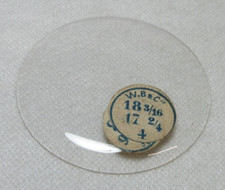 GLASS POCKET WATCH CRYSTAL 18 3/16 H 4 WATCHMAKER REPLACEMENT PART 318