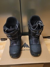 Burton Mens Progression Boa Moto Imprint 1 Snowboard Boots UK Size 10 Black/Grey