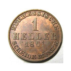 elf Germany Electorate of Hesse-Cassel 1 Heller 1861  Lion — photo 1