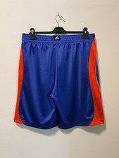 Adidas Basketball Herren Trainingsshorts Kurze Sommer SportHose Mesh Blau Orange