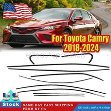 10x Window Molding Decor Strip Trim For Toyota Camry 2018-2024 Stainless Steel 10x Window Molding Decor Strip Trim For Toyota Camry 2018-2024 Stainless Steel