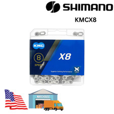 KMC 8 Speed 116 / 118L Bike Chain Stretch-Proof fits Campy SRAM Shimano