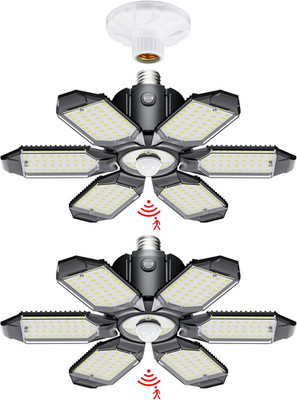 LED Garage Light Motion Sensor - 200W Deformable Garage Lights Ceiling LED, 2000