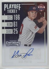 2016 Panini Elite Extra Edition Playoff Ticket 3/15 Nick Pratto #18U-NP Auto 0g4