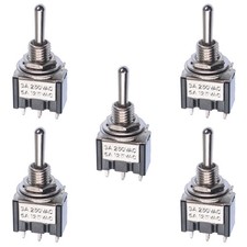 5 x Mini On/Off/On Toggle Switch Miniature SPDT