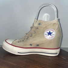 Converse Chuck Taylor All Star Womens Size 5 Beige White Athletic Shoes Sneakers
