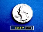 1944-P  Washington  Quarter ➪ Full Design Details ➪ Lustrous Coin  ➪ 244