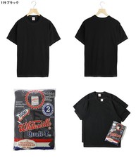 Whitesville Quali-T 2-Pack Black T-Shirts Heavyweight Cotton USA Style Japan XL