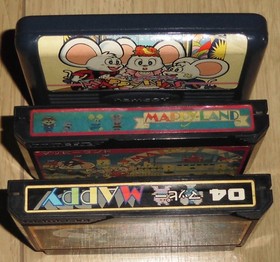 Mappy & Mappy Land & Mappy Kids  Famicom FC Cartridge Namco Tested