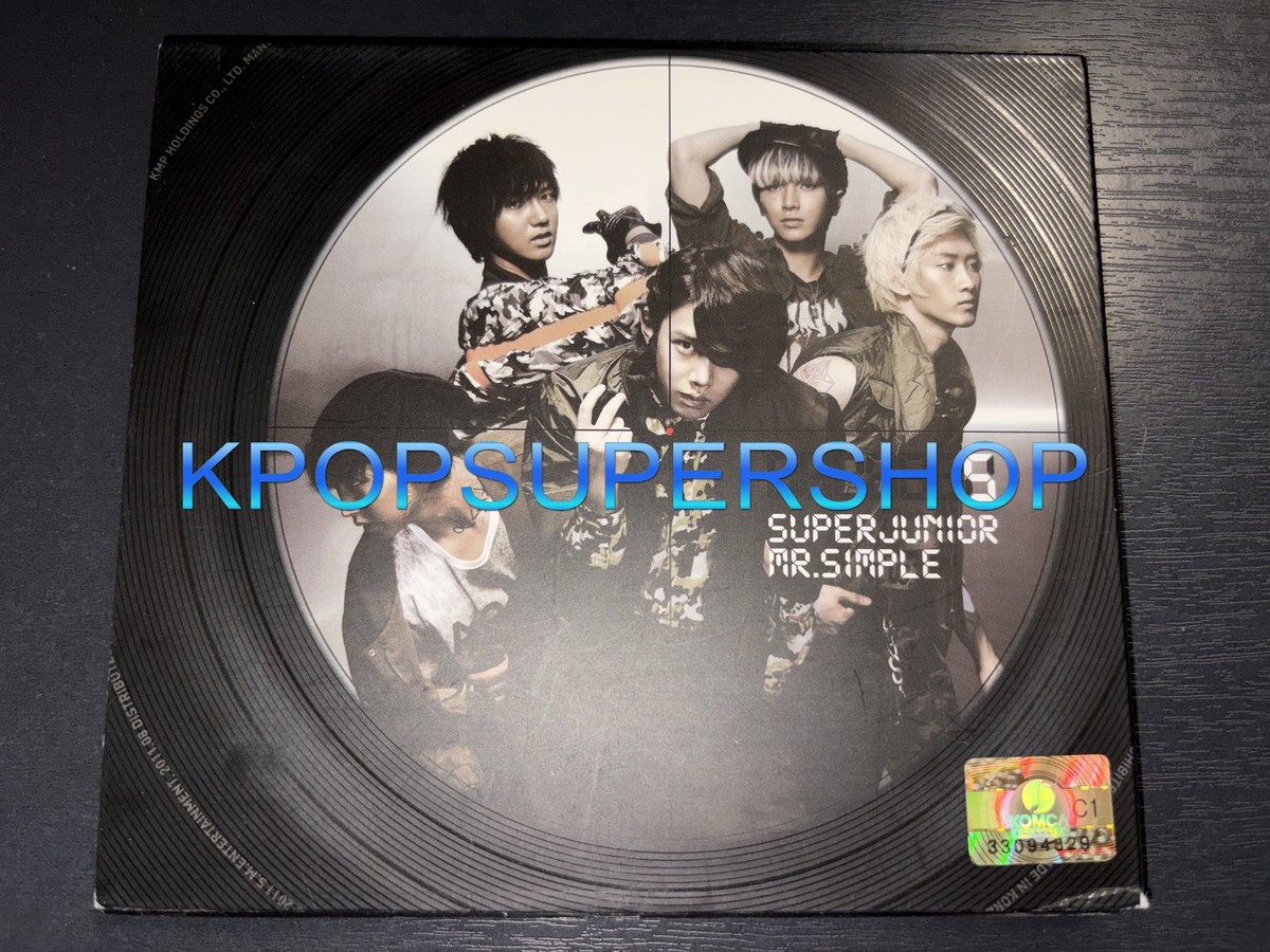 Super Junior 5th Album Mr. Simple Type B Autographed Signed CD 5