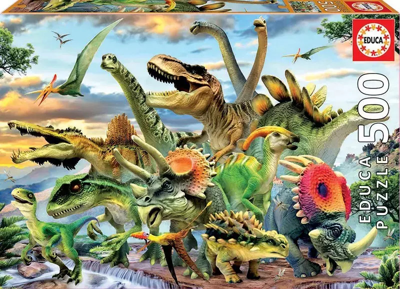 8412668179615 Puzzle 500 elementw Dinozaury Educa 5290₽