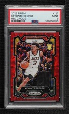 2023-24 Panini Prizm Choice Red Prizm 7/88 Keyonte George #127 PSA 9 MINT j6a