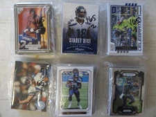 SEATTLE SEAHAWKS HUGE 115 CARD FOOTBALL CARD LOT NO DUPES! STOCKING STUFFERS!