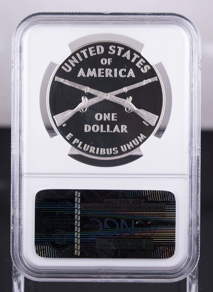 Certified 2012-W Silver $1 NGC PF69 Ultra Cameo Early Releases Infantry - Image 3 of 4