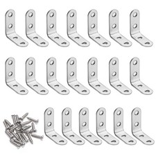 Staffe Angolari 90 Gradi Supporti Angolo 20 Pezzi Retto Staffe in Acciaio S