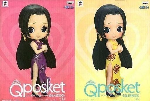 Juego de 2 tipos de figuras usadas Q Posket de una pieza -Boa.Hancock-