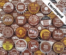 100 Brown Soda Bottle Caps ((Random Assortment)) Uncrimped, Zero Defects Pop