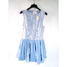 Free People Mini Dress Sz 10 Backless Boho Country Western Cottagecore Festival