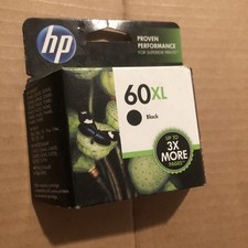 HP 60XL Black Ink Cartridge OEM Genuine