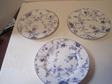 3 Wedgwood Blue plum Bread & Butter Plates 7