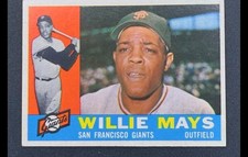 🔥 1960 Topps Willie Mays #200 – Vintage HOF –