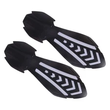 2x Motorcycle Handguard Handlebar With Dynamic Flowing Turn Signals Light Acc