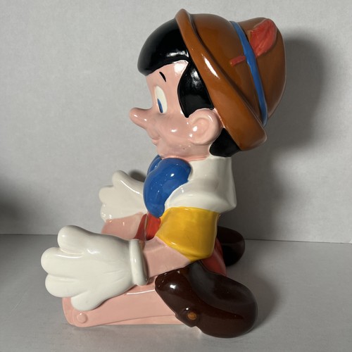 Vintage Disney's Treasure Craft's Pinocchio cookie Jar Cleo On Fishbowl. 13” - Picture 6 of 19