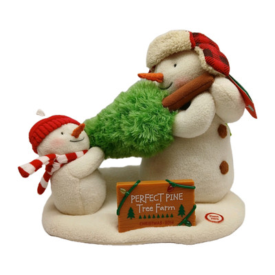Hallmark The Perfect Tree Perfect Pine Tree Farm Snowman Sings Lights Up