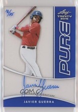 2015 Leaf Trinity Pure Auto Blue 18/25 Javy Guerra Javier Guerra #P-JG1 Auto 2a9