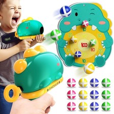 Doloowee Dinosaur Gun Shooting Game Toy, Kids Blaster Green 