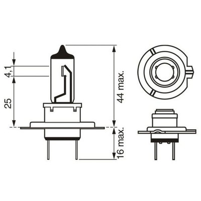 Glühlampe, Hauptscheinwerfer Ultra White DBL BOSCH 1 987 301 441, 2 Stück [G]